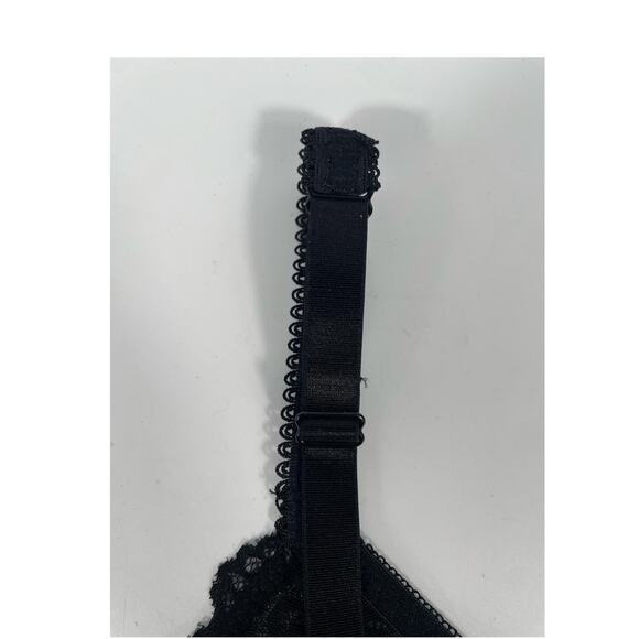 NWT Unlined Sheer Lace Crop Bralette Dark Romantic Whimsigoth Stretch Plus 2X - Picture 6 of 13